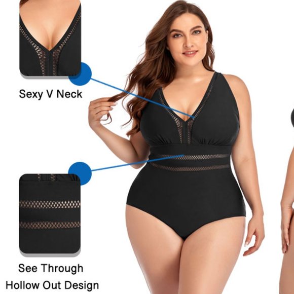 DACI Plus Size One Piece Swimsuit 🏊 NEW WITH TAGS! - Picture 6 of 16